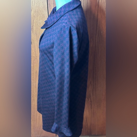 Andria Lieu Collection Ruffled Sleeve Jacket Red And Black Buttons Size Medium - Picture 4 of 15